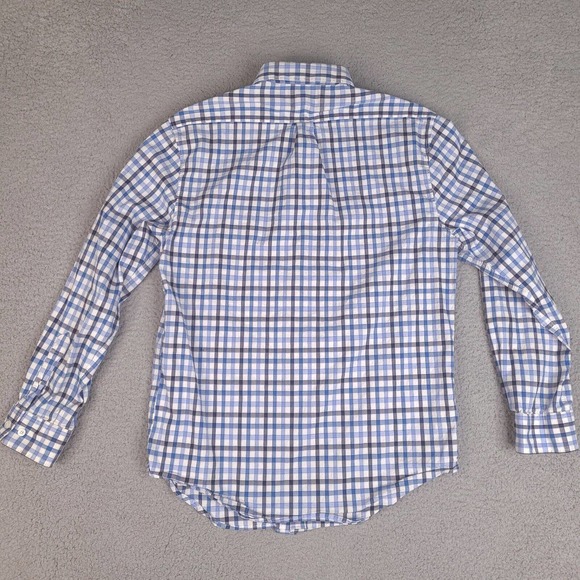 Nat Nast Shirt Mens Large White Blue Plaid Long Sleeve Button Down Cotton Blend - Picture 8 of 15